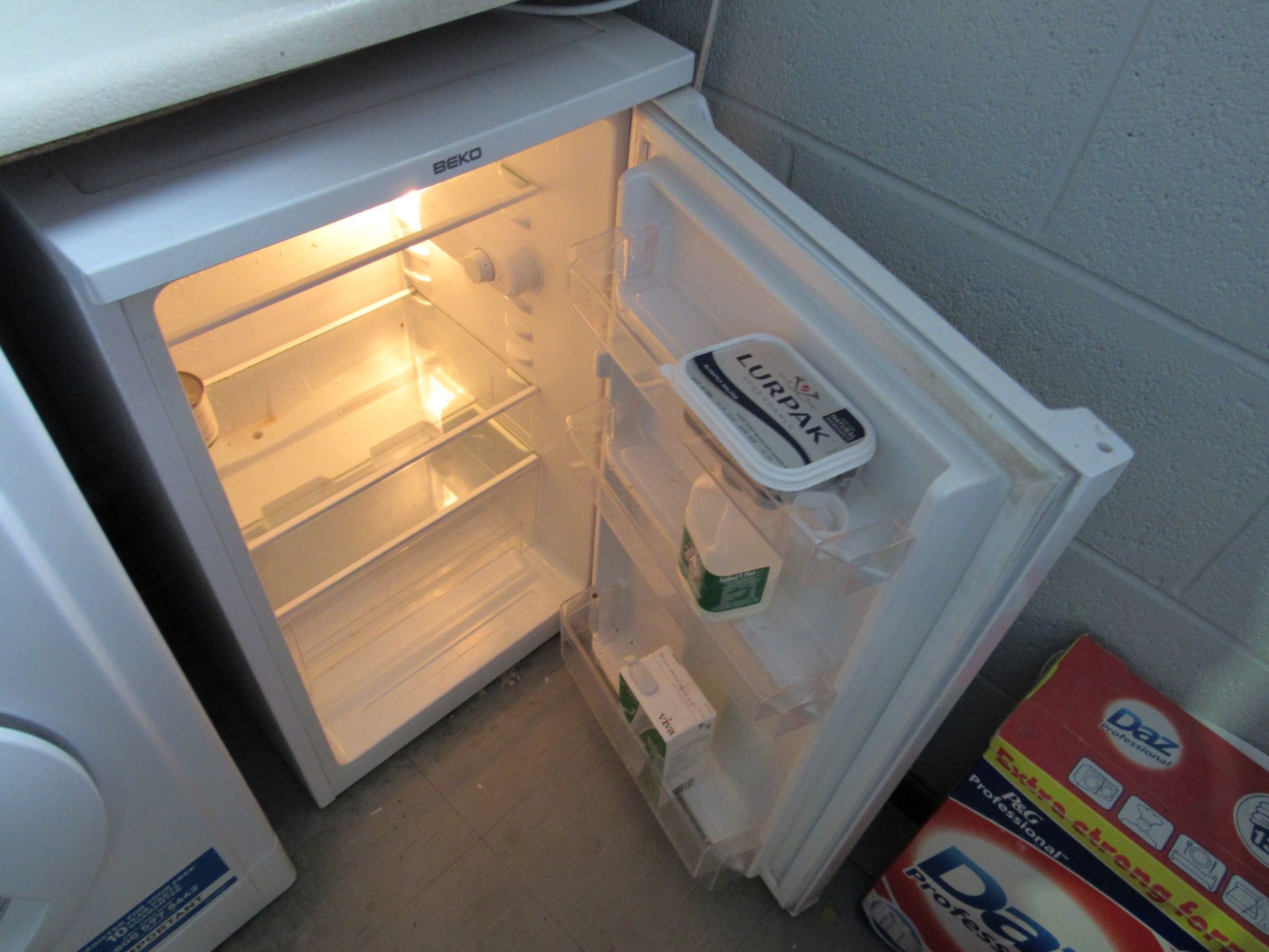 Beko undercounter fridge, Panasonic Microwave, and Kenwood Toaster - Image 3 of 3