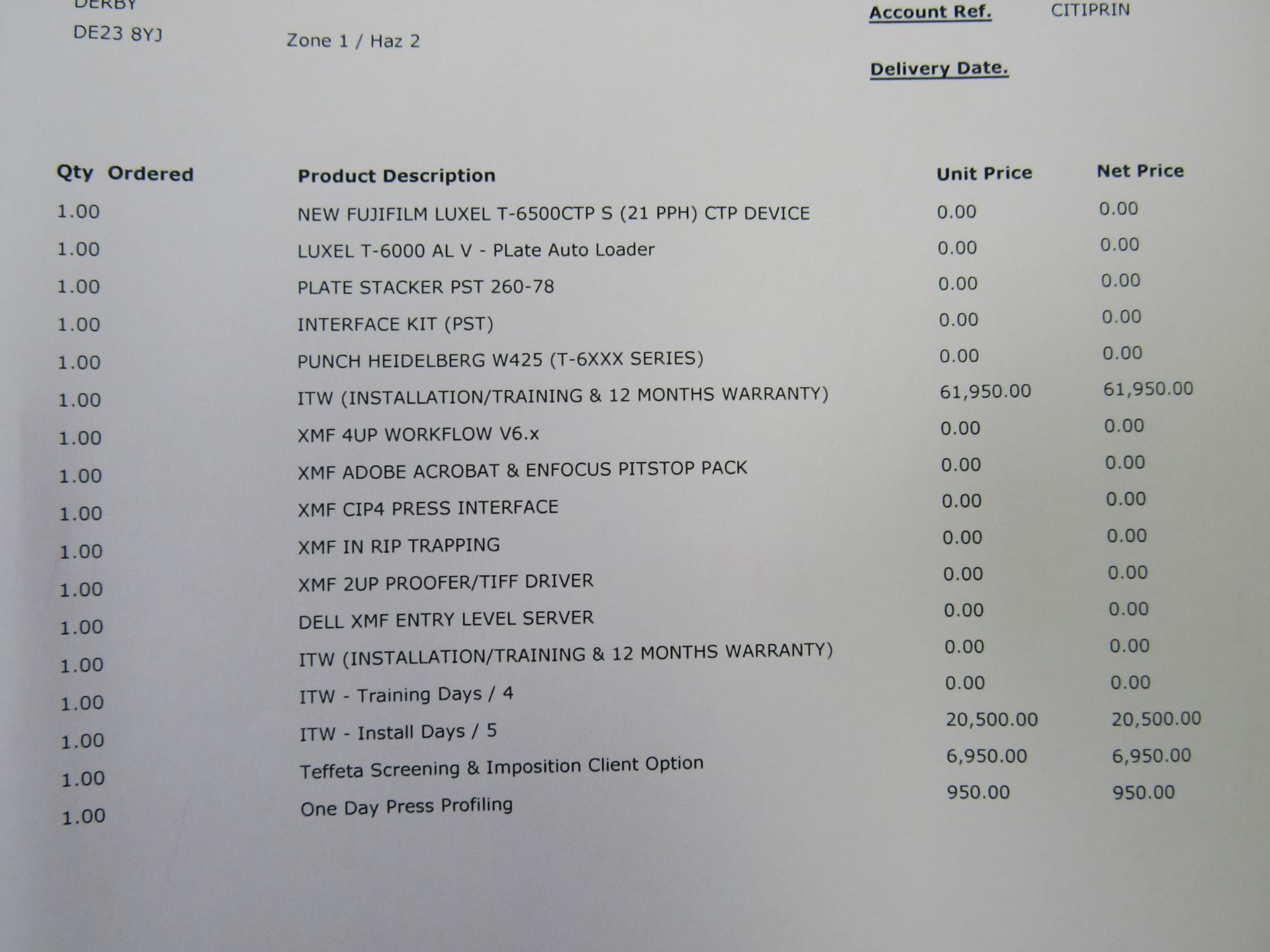 Fujifilm Luxel T-6500CTP - S 21 PPH system compris - Image 27 of 27