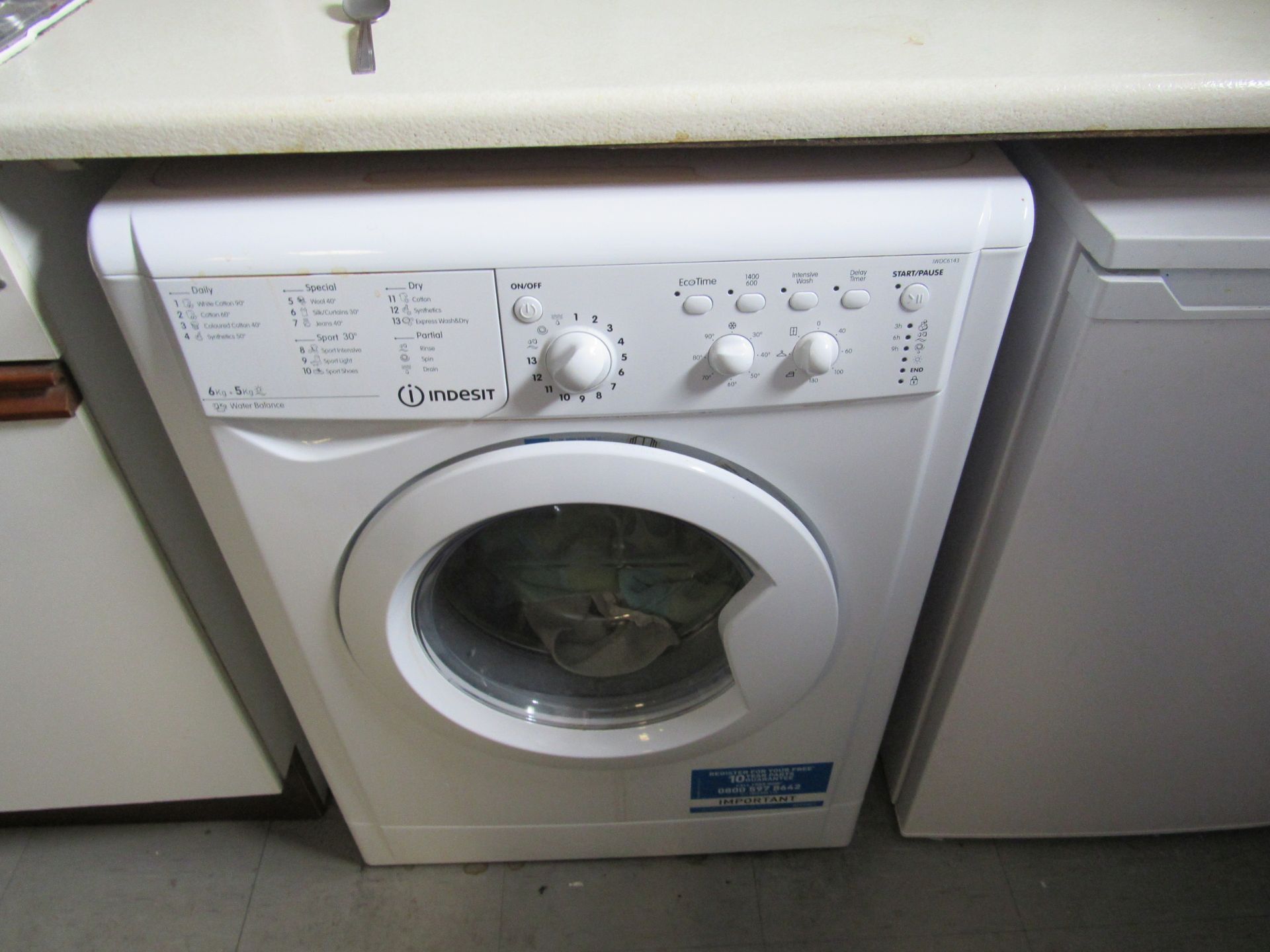 Indesit IWDC61H3 Washing machine - Image 2 of 2