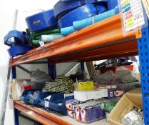 Contents of 2 shelves to include quantity of various hoses, various lightbulbs and consumables