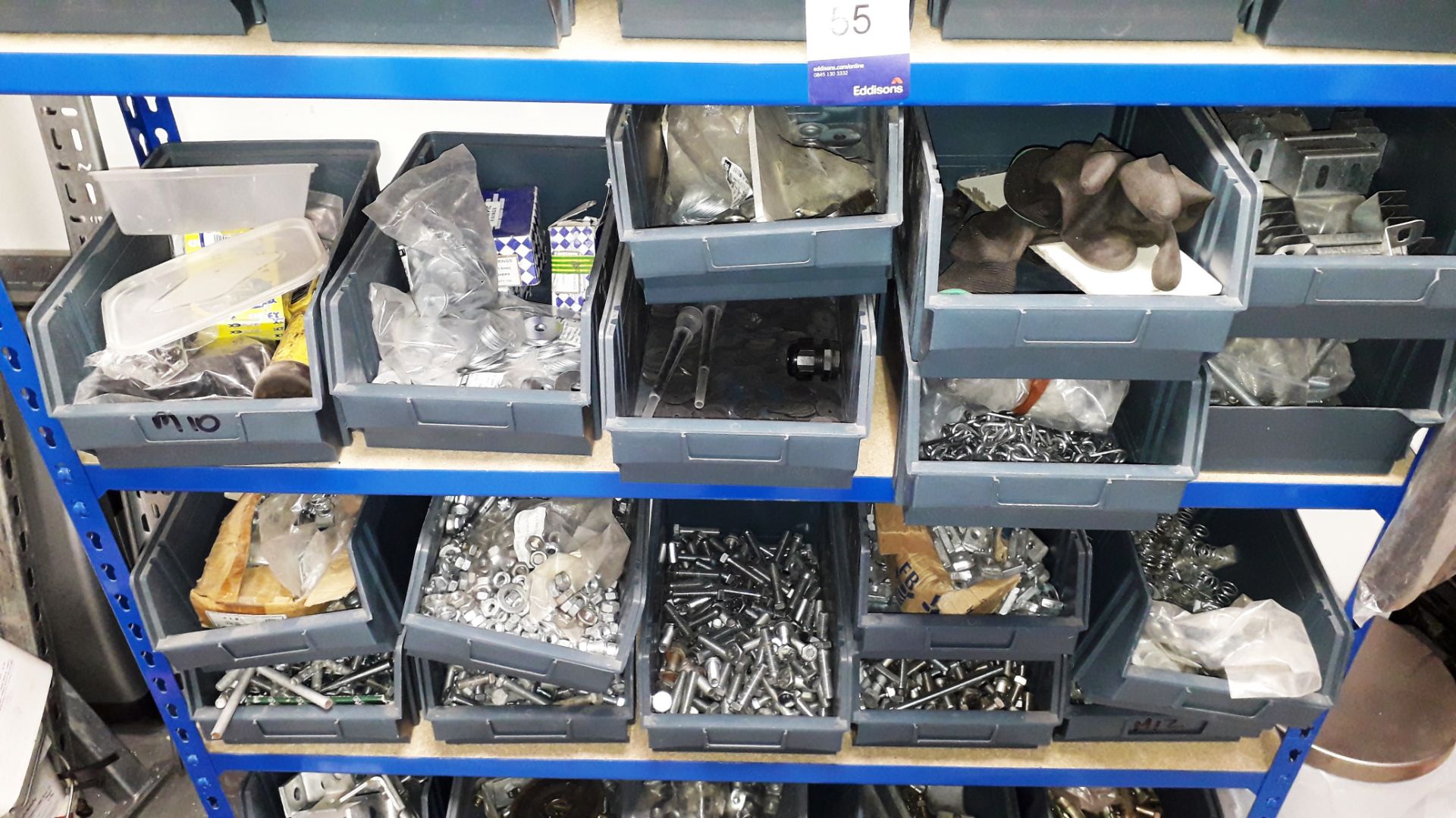 Bay and contents containing nuts, bolts, torches and various consumables - Image 3 of 3