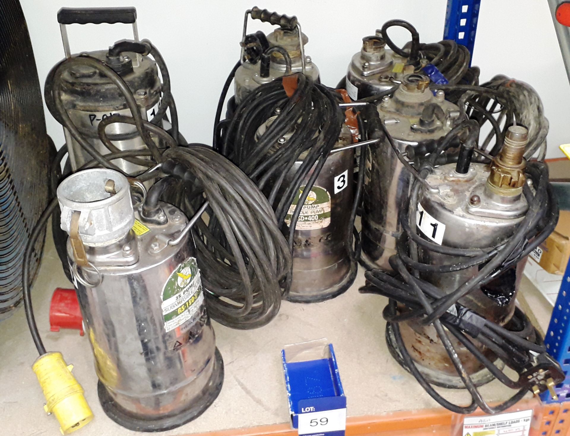 Approx. 7 x various submersible water pumps - Image 2 of 2