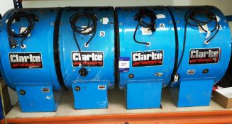 4 x Clarke CAM5001 Air movers