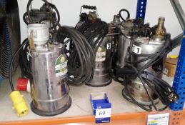 Approx. 7 x various submersible water pumps