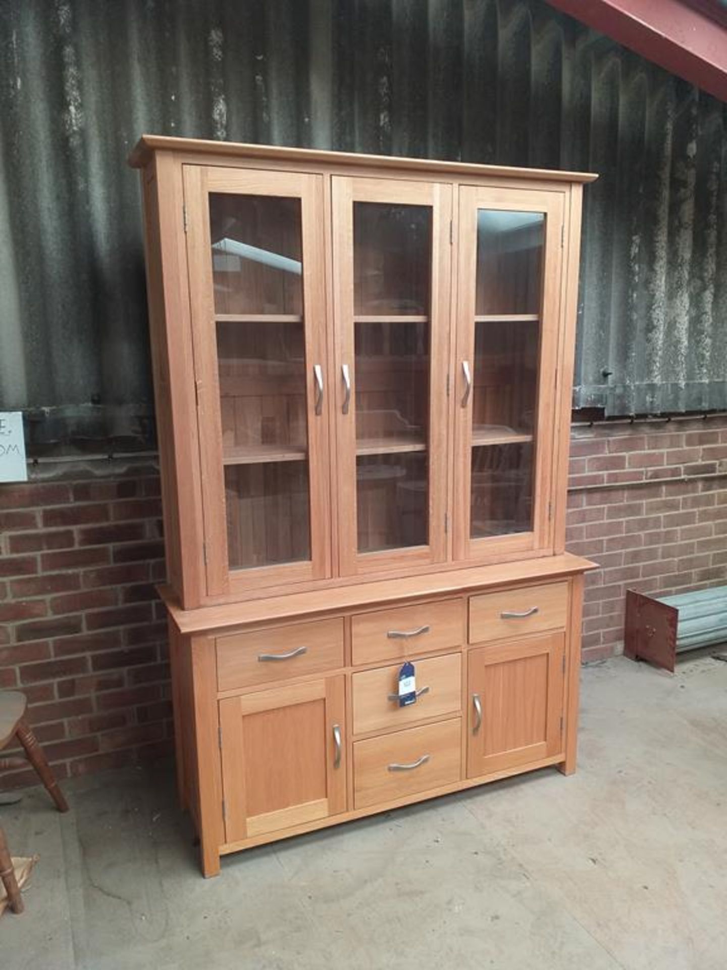 An Oak Display Cabinet