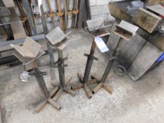4 x Steel fabricated stands