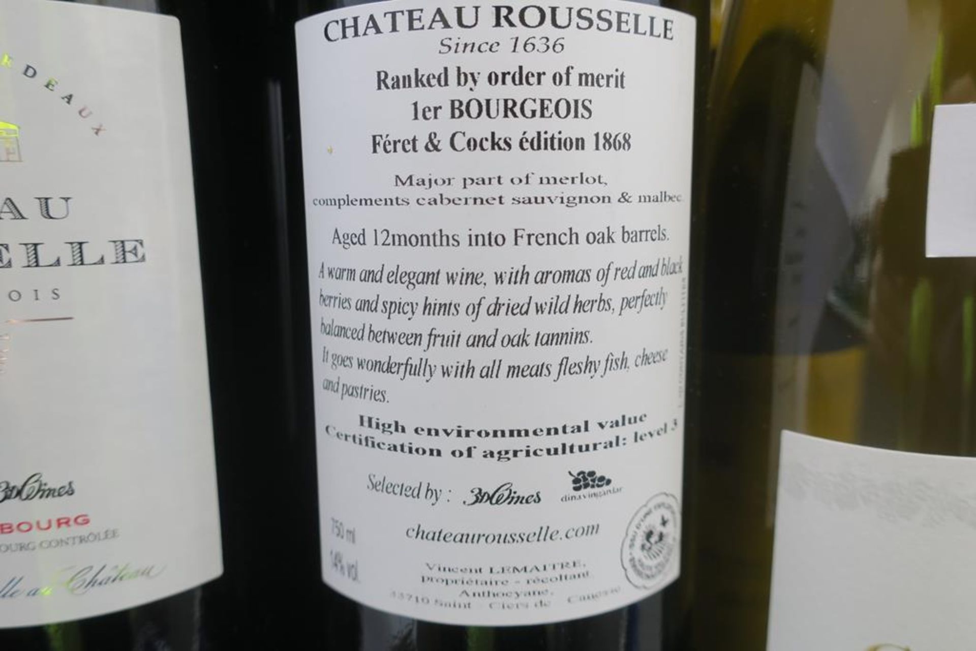 Domaine Gruss and Chateu Rousselle Wine - Image 3 of 3