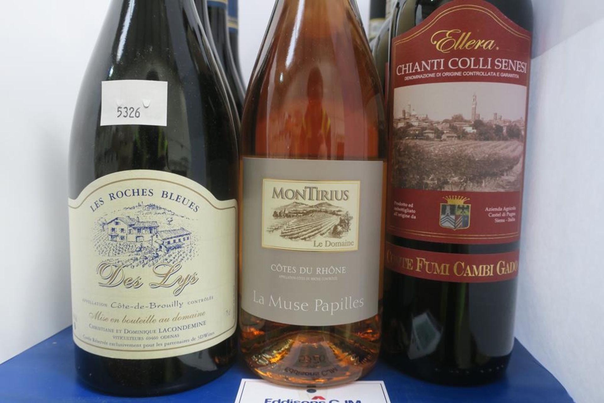 Castel Di Pugna Red Wine, Montirius Cotes Du Rhone Rose Wine, Domaine Les Roches Bleues Red Wine - Image 2 of 3
