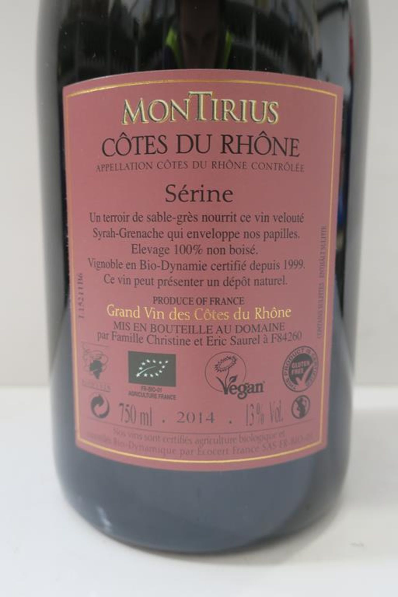 12 X Bottles of Montirius 2014 Red Wine - Image 2 of 2