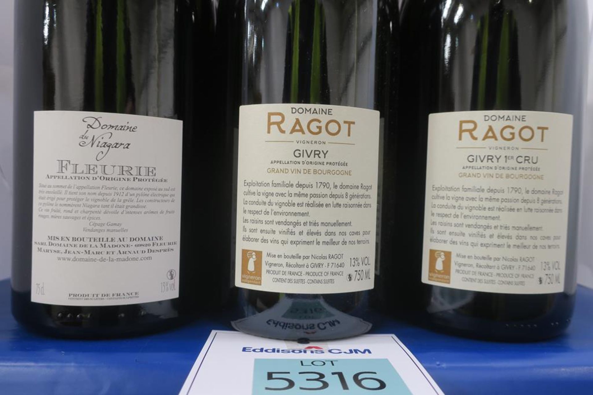 Domaine Ragot Givry and Domaine Du Niagara Wine - Image 3 of 3