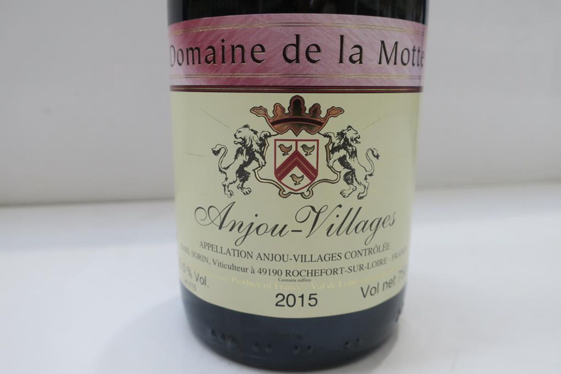 12 x Bottles of Domaine de la Motte 'Anjou Villages' 2015 Red Wine - Image 2 of 2