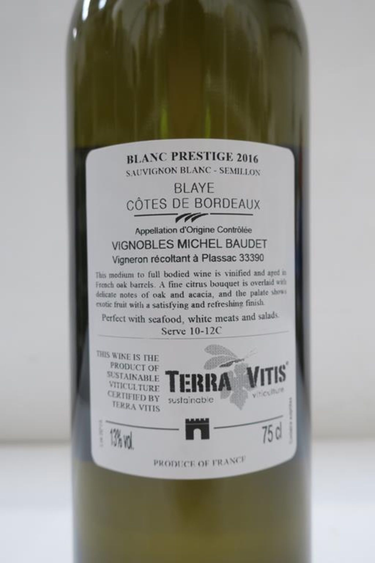 12 x Bottles of Monconseil-Gazin 'Blaye Prestige Blanc' 2016 White Wine - Image 2 of 2