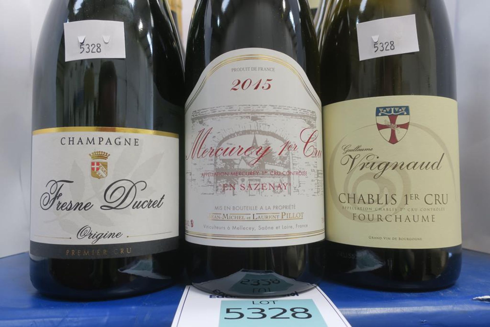 Fresne Ducret Champagne, Domaine Pillot Red Wine and Domaine Vrignaud Chablis White Wine - Image 2 of 3