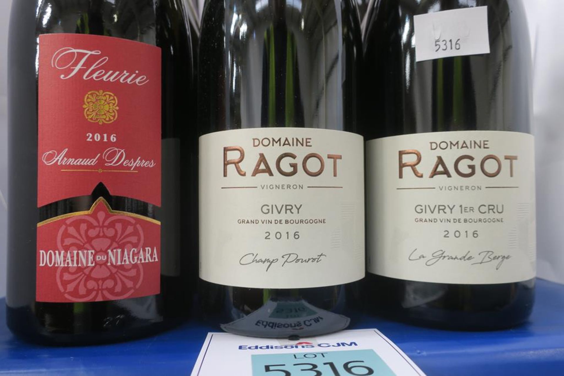 Domaine Ragot Givry and Domaine Du Niagara Wine - Image 2 of 3