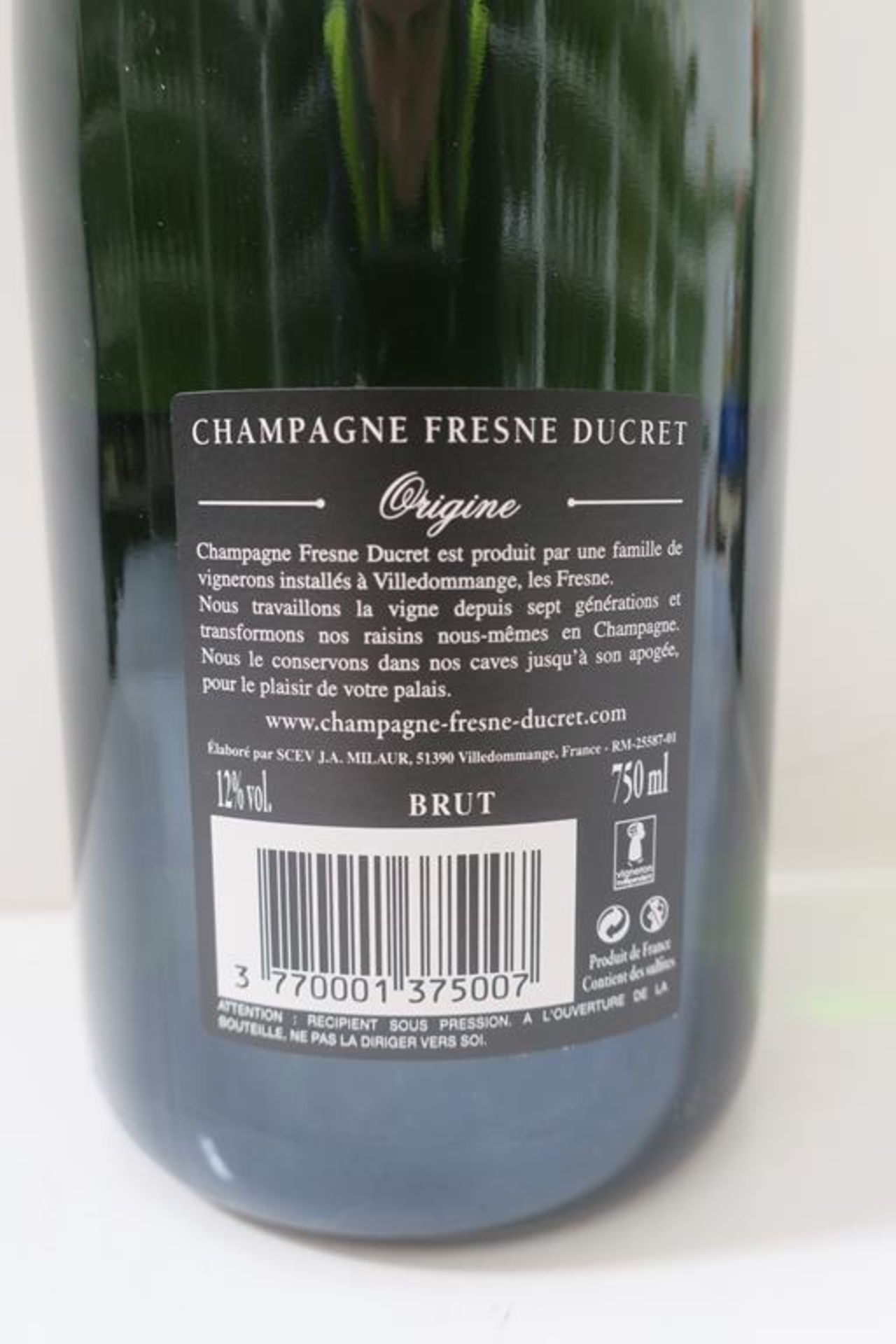 12 X Bottles of Fresne Ducret Champagne - Image 2 of 2