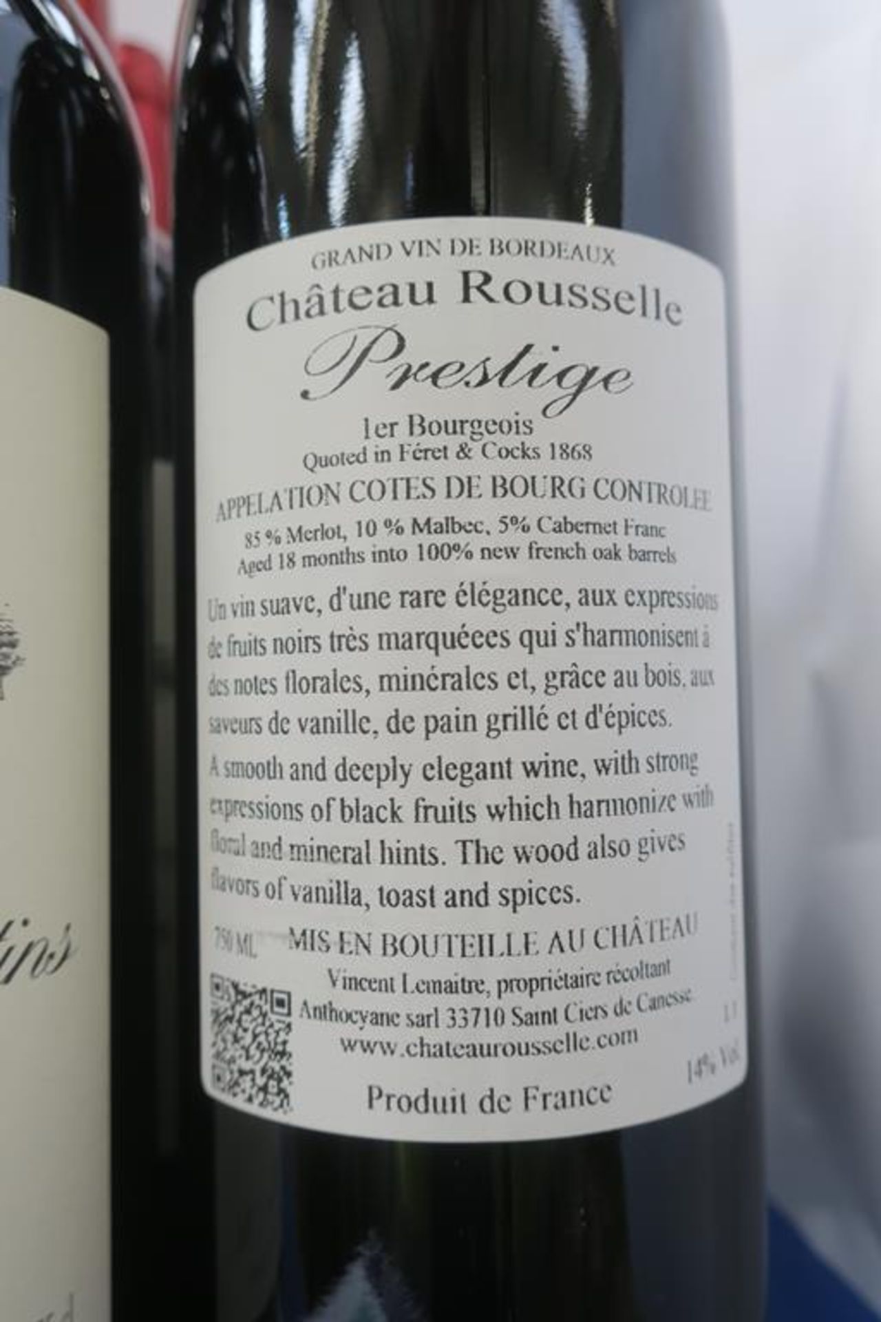 Domaine Ragot White Wine, Chateau Cardinal Red Wine and Chateau Rousselle Red Wine - Image 3 of 3