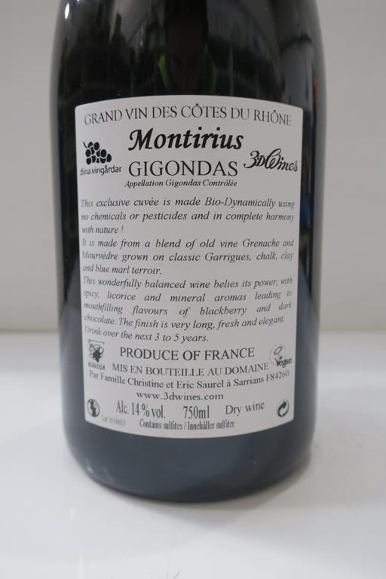 12 X Bottles of Montirius 2014 Red Wine - Image 2 of 2