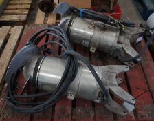 2 x ABS RW 4033 A40/8 CREX Stainless Steel Mixing Heads