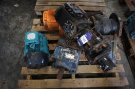 Qty Scrap Motors/Gearboxes and Pipework