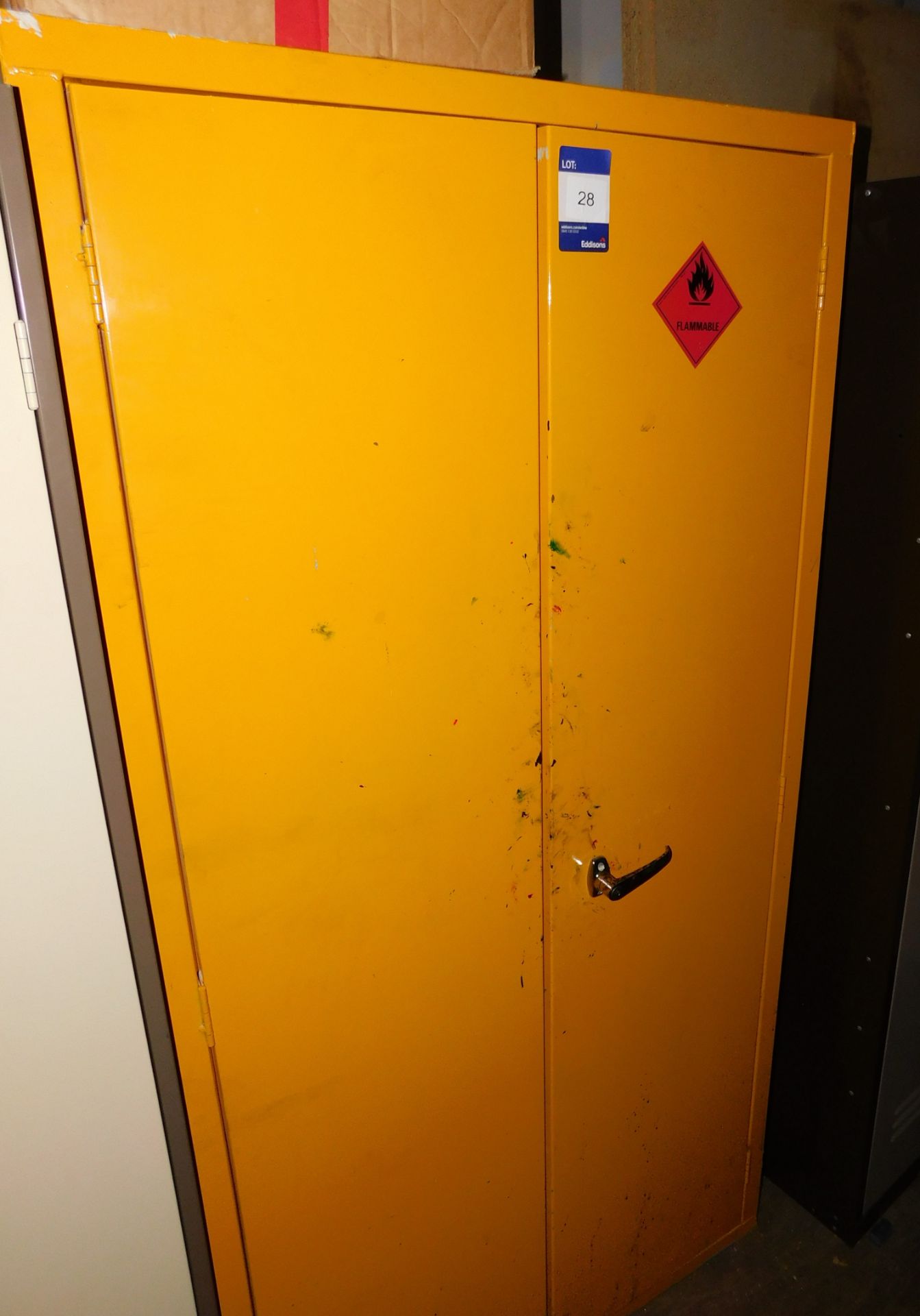 Large Flammable Storage Cabinet including Contents