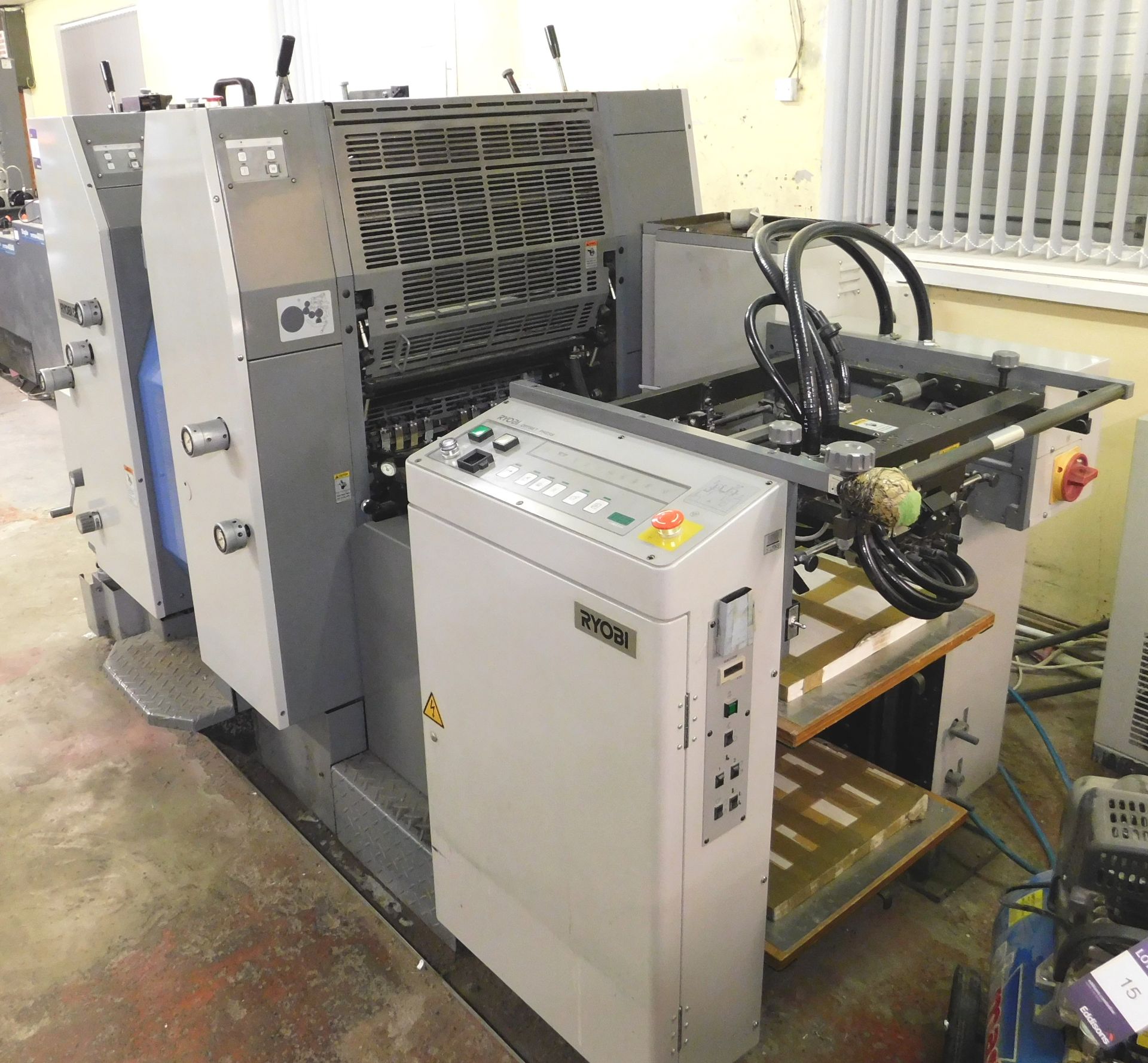 Ryobi Two Color Offset Press Model 522HE 3-Phase with Alcohol Damping Serial Number -10 (2004) ( - Image 4 of 9