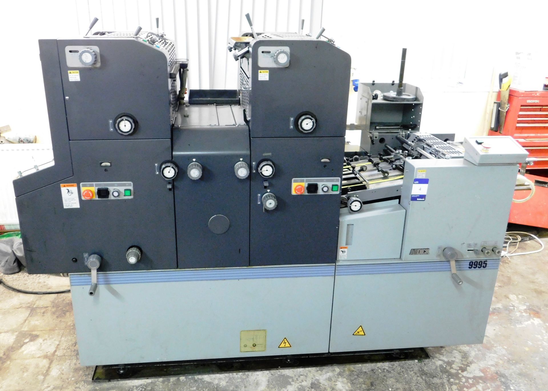 Ryobi Two Color Offset Press Model 9995 Serial Number 2068 (2001) Single Phase (329888imp) - Image 2 of 7