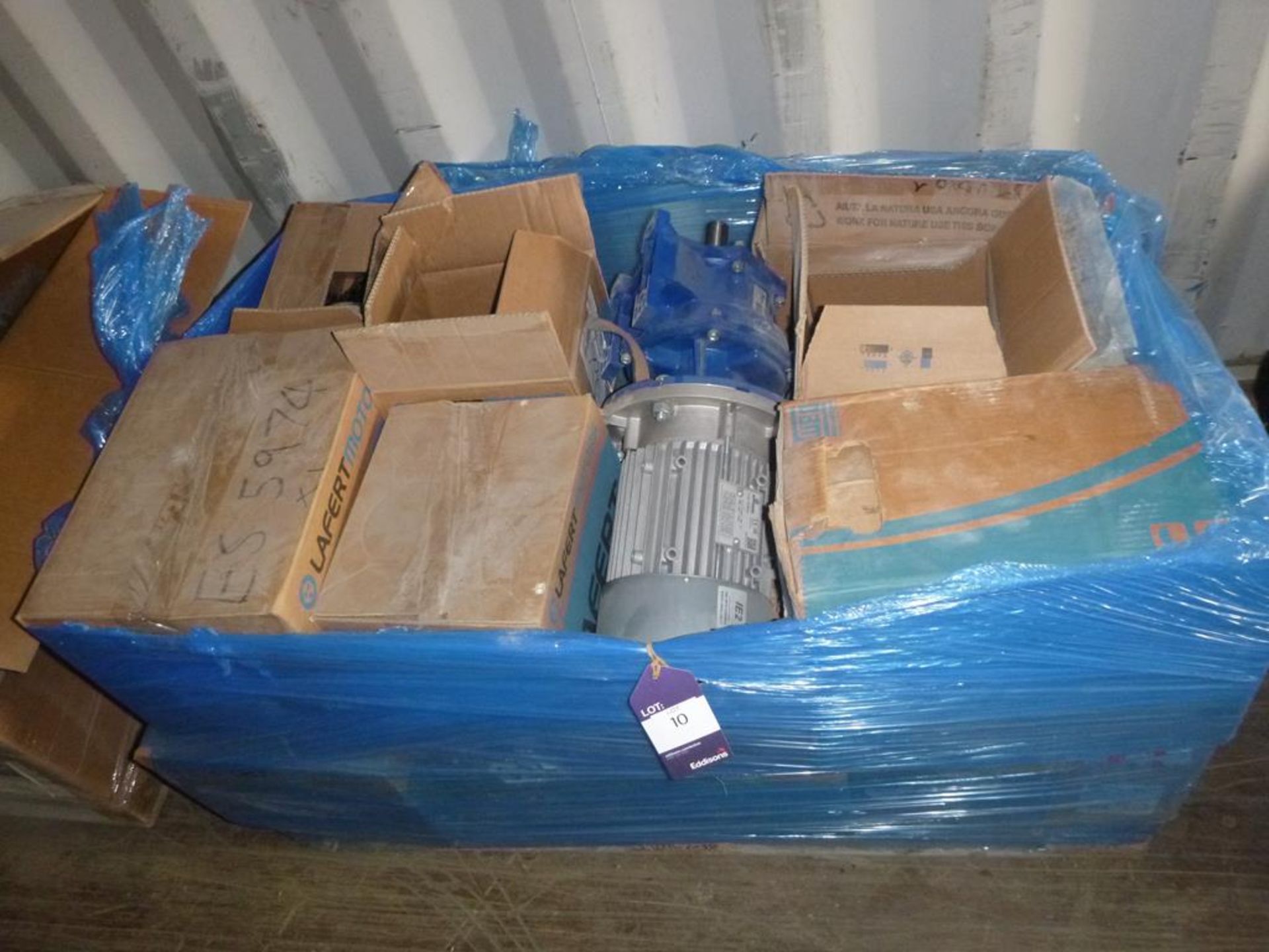 Pallet of various Lafert Motors