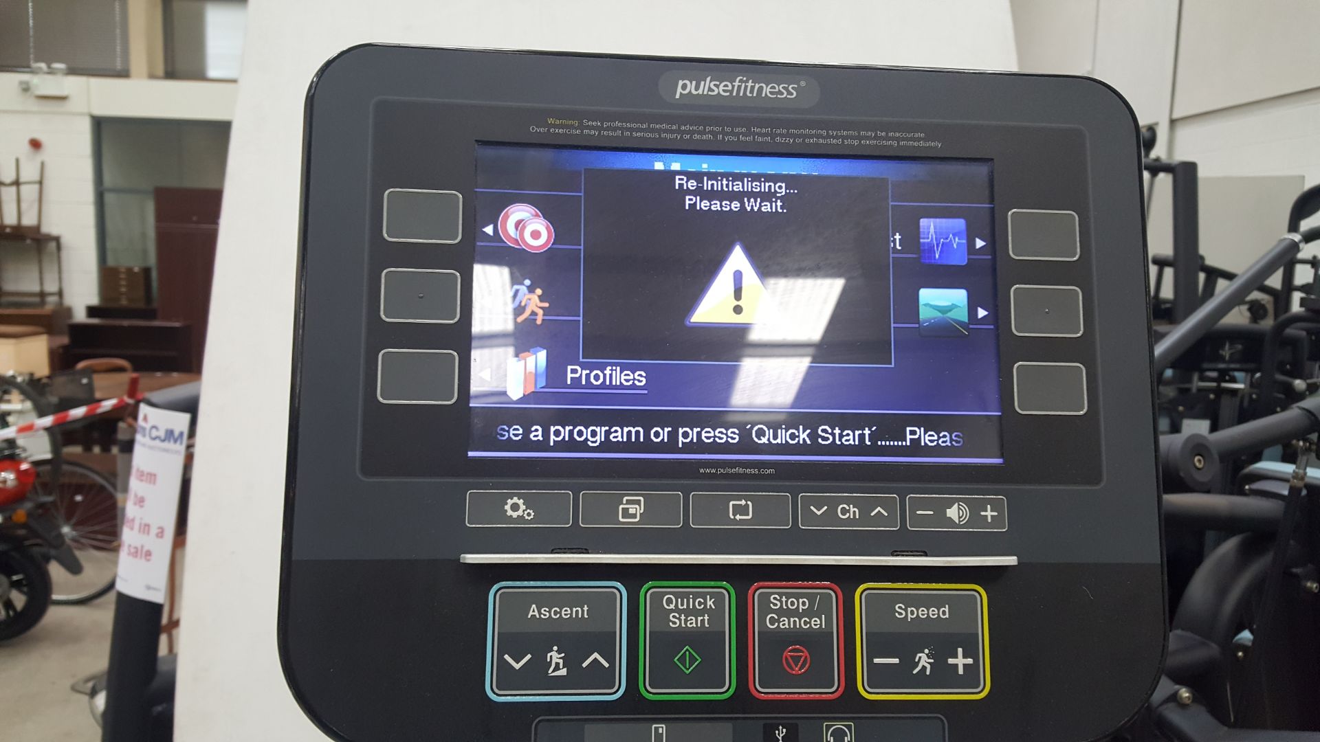 Pulse Fitness Treadmill - Image 2 of 3