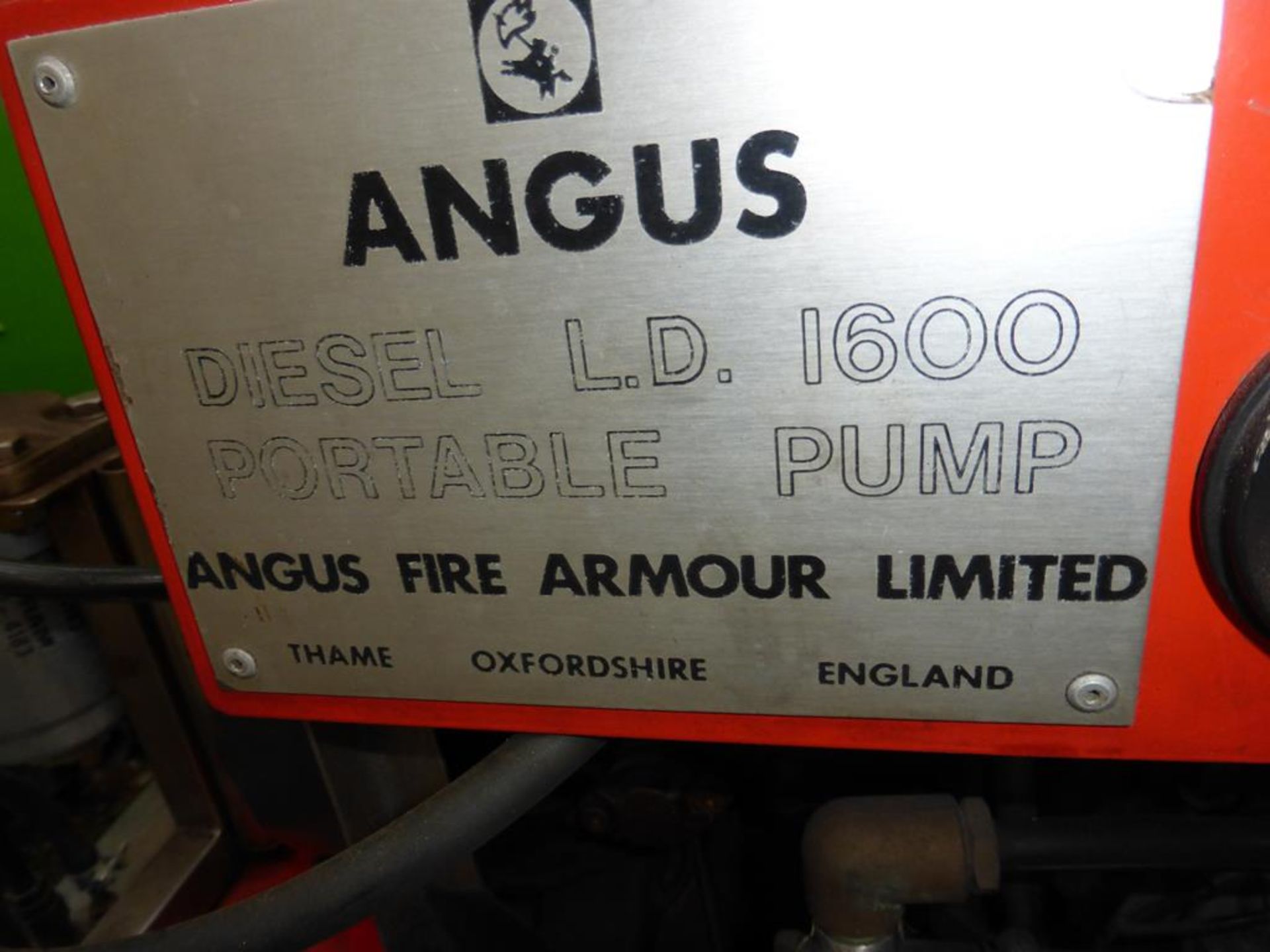 Angus Diesel Powered Portable Fire Pump - Image 4 of 7