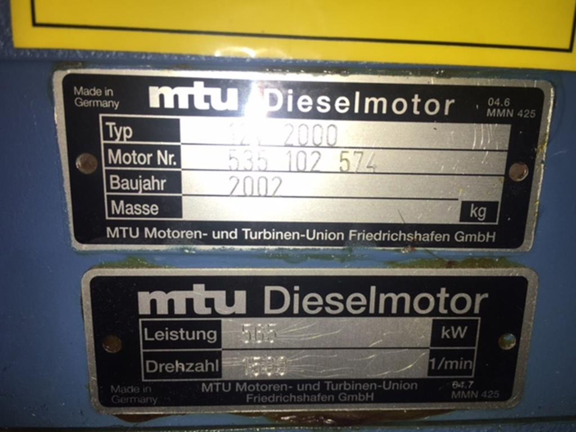 MTU 660Kva Diesel Generator - Image 2 of 10