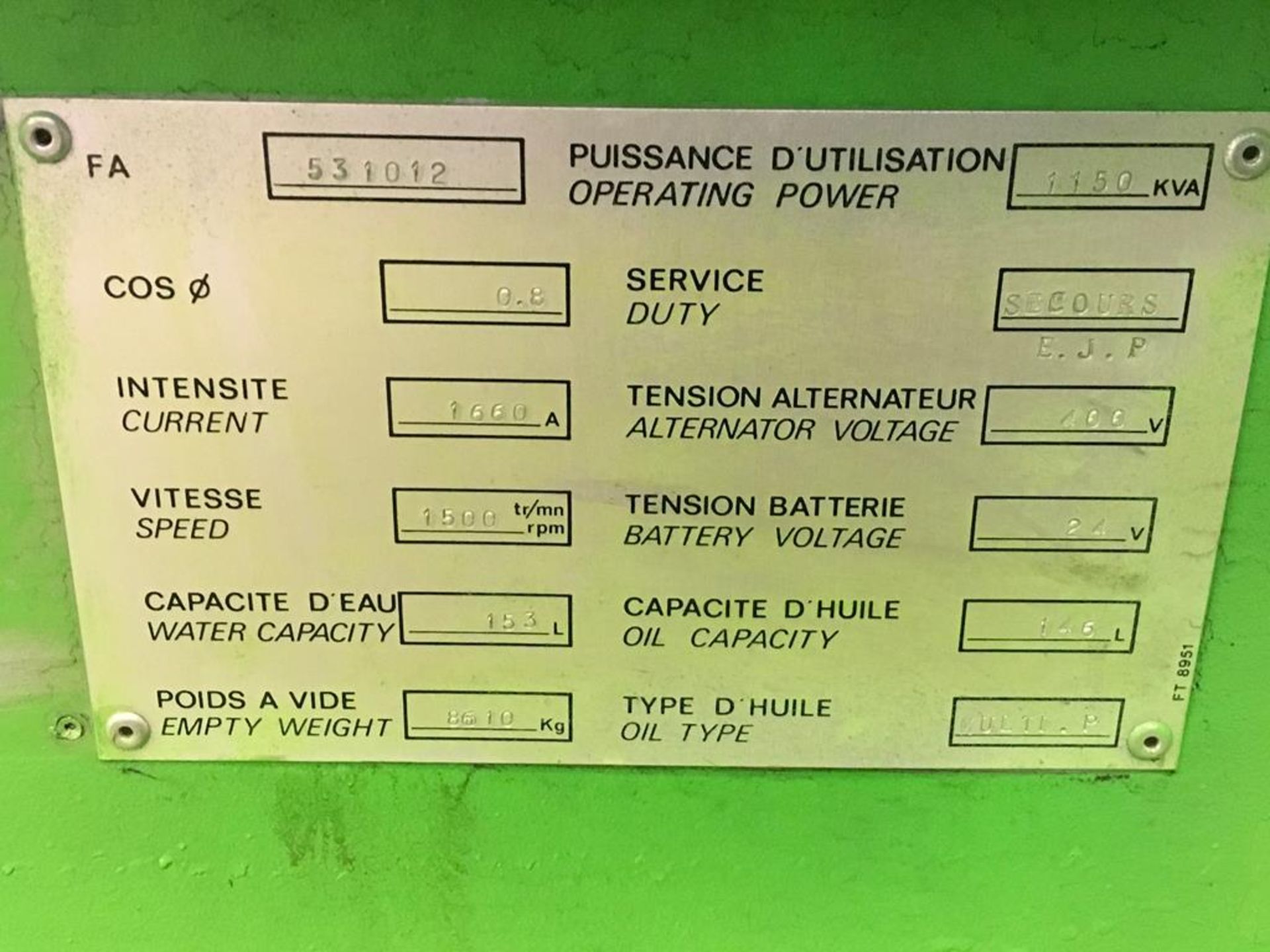 Cummins 1150Kva Diesel Generator - Image 11 of 14