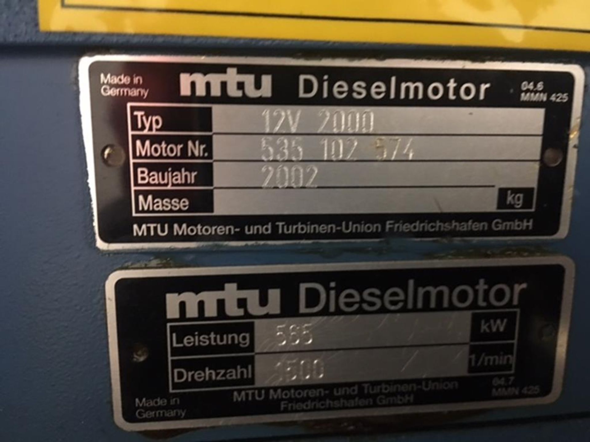 MTU 660Kva Diesel Generator - Image 3 of 10