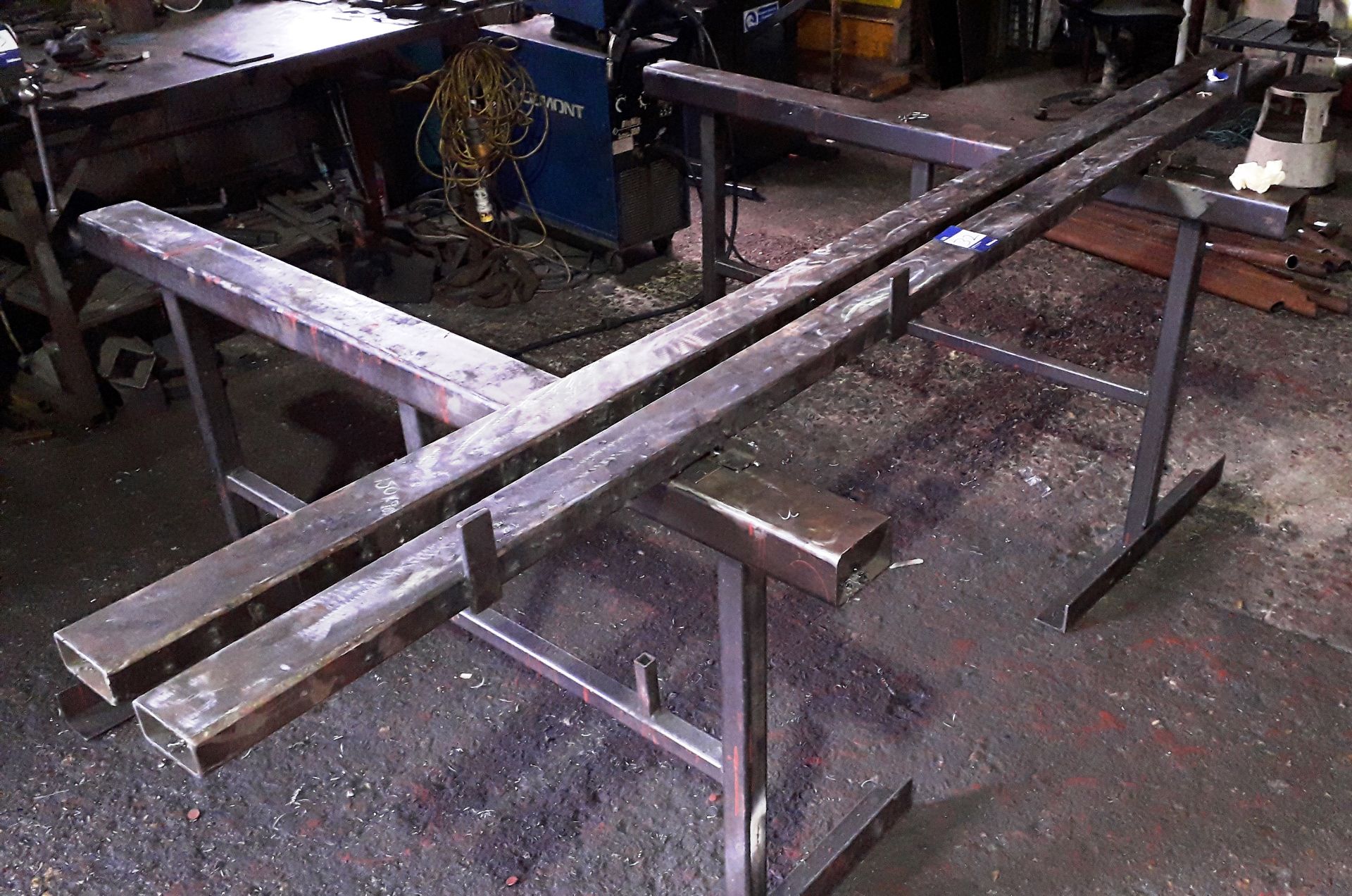 4 Pairs of Steel Fabricated Trestles