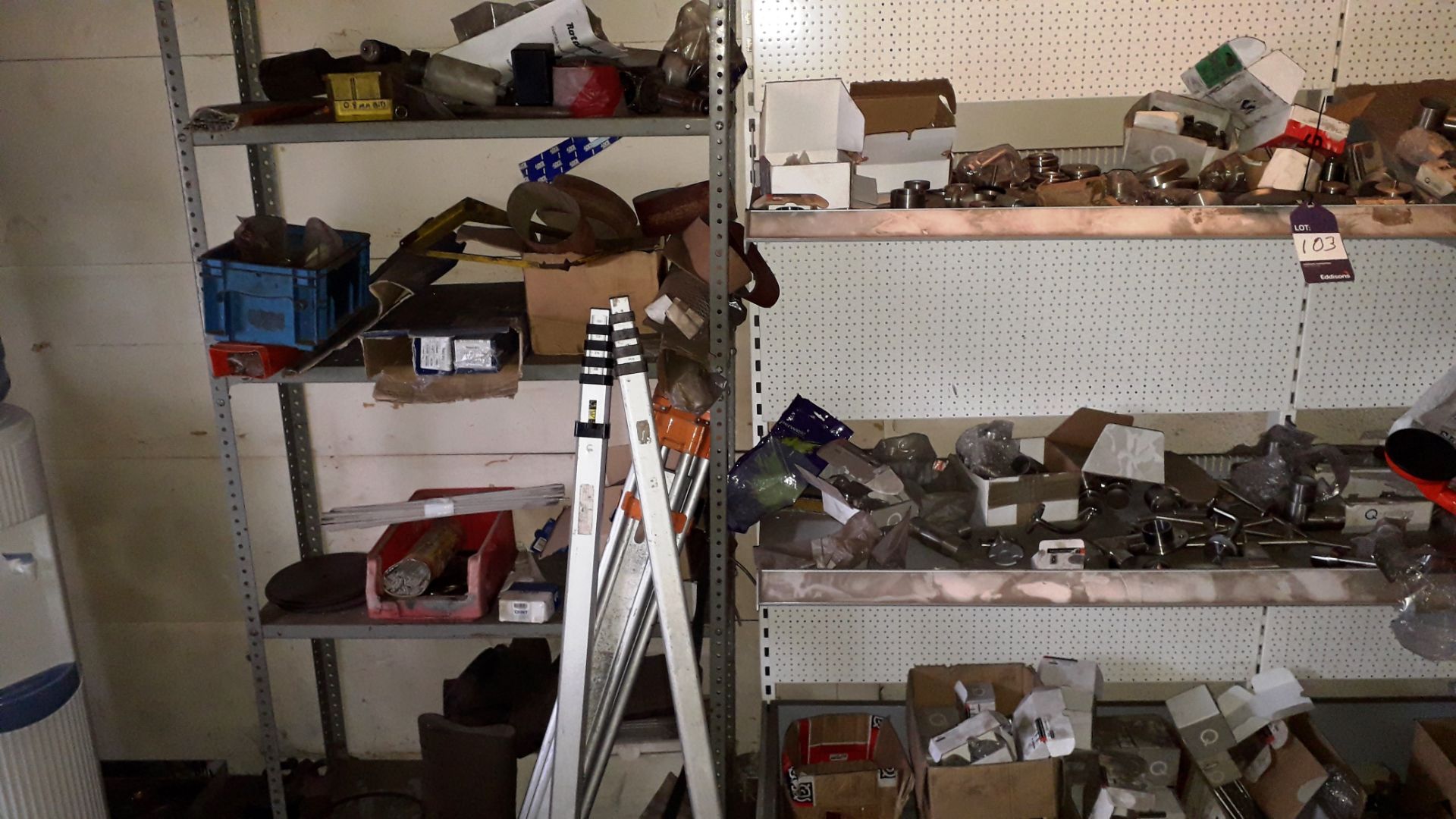 Contents of Shelves including Suction Pads, Pipe Fittings, Door Furniture, Welding Rods etc. - Image 2 of 2