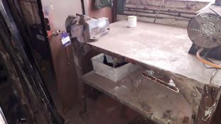 Steel Fabricated Bench with Record 23 Vice