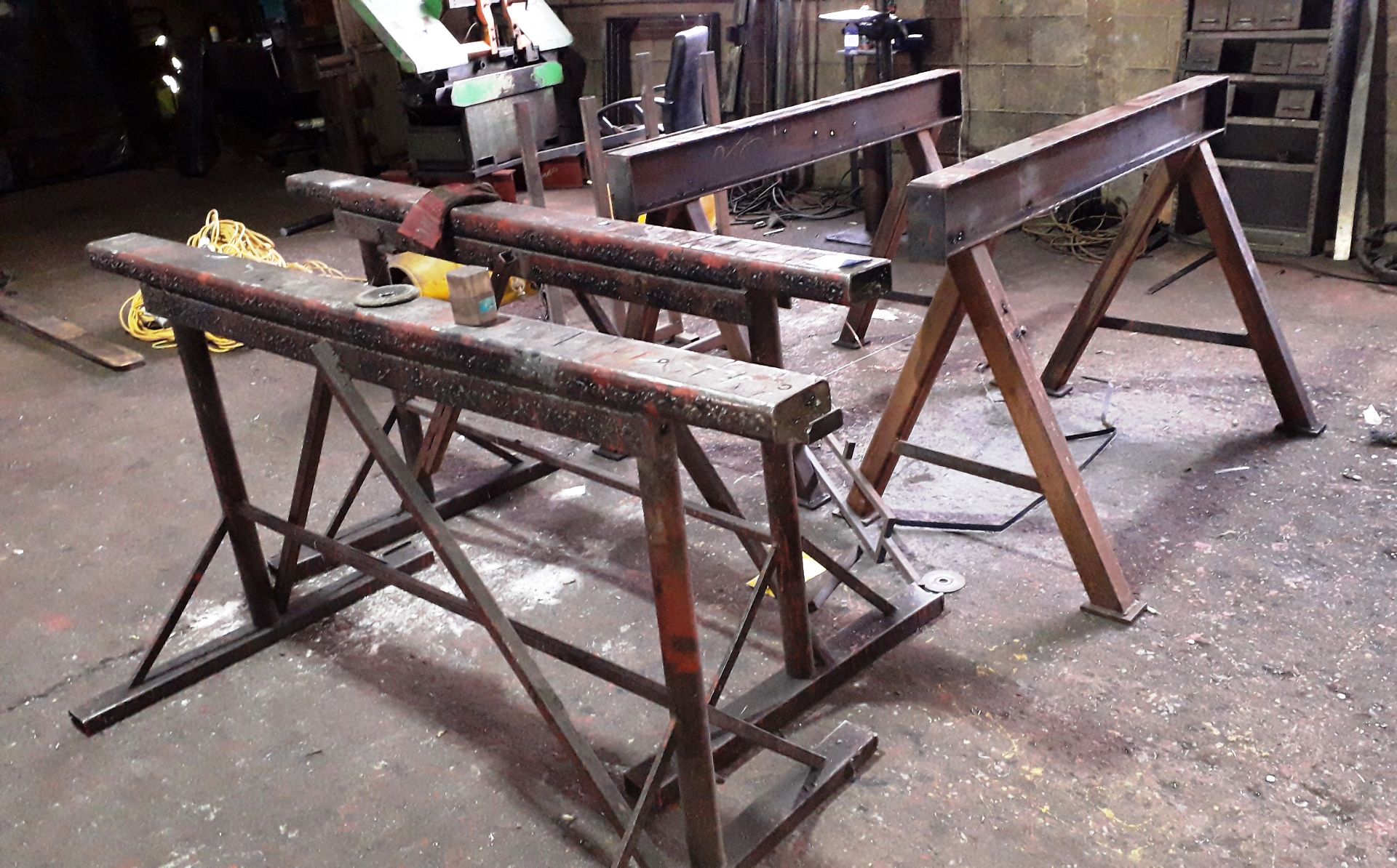 4 Pairs of Steel Fabricated Trestles - Image 3 of 3