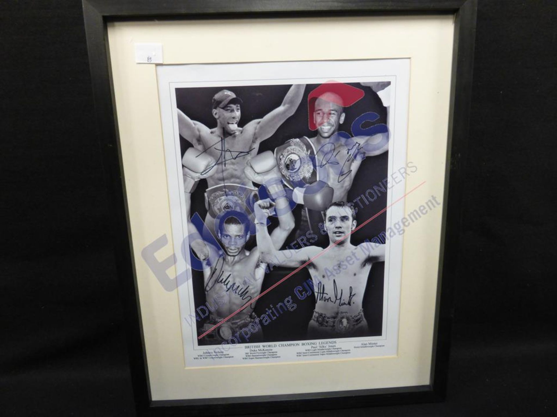 Sports Autographs: "British World Champion Boxing Legends"