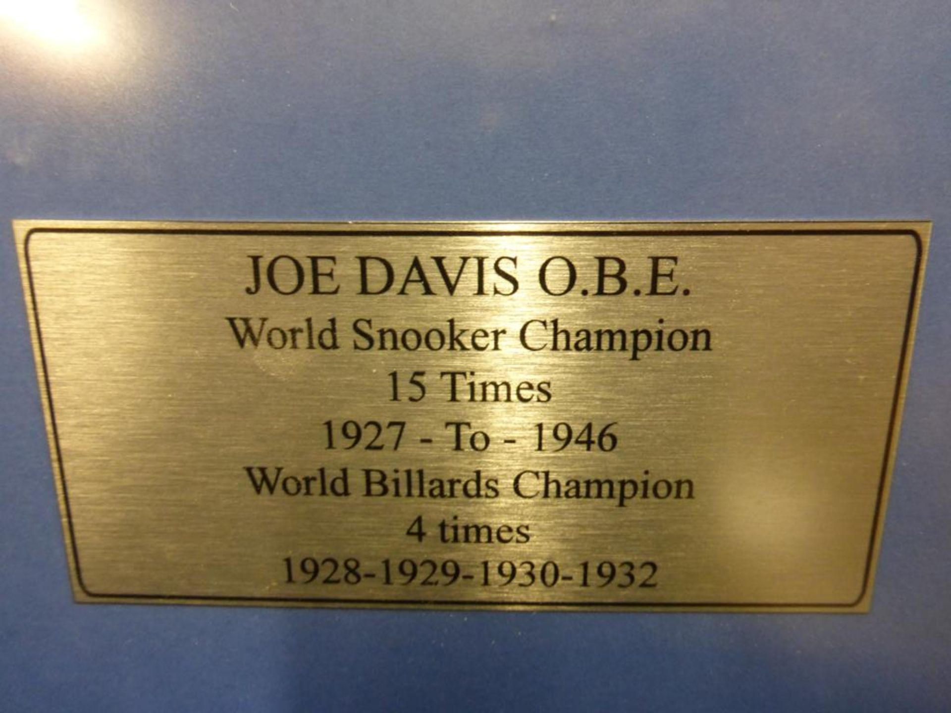 Sports Autographs: Tom Newman, Fred Davis, Joe Davis, Rex Williams, "World Billiards/Snooker Champio - Image 6 of 12