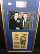 Sports Autographs: John Surtees with Sir Bobby Charlton