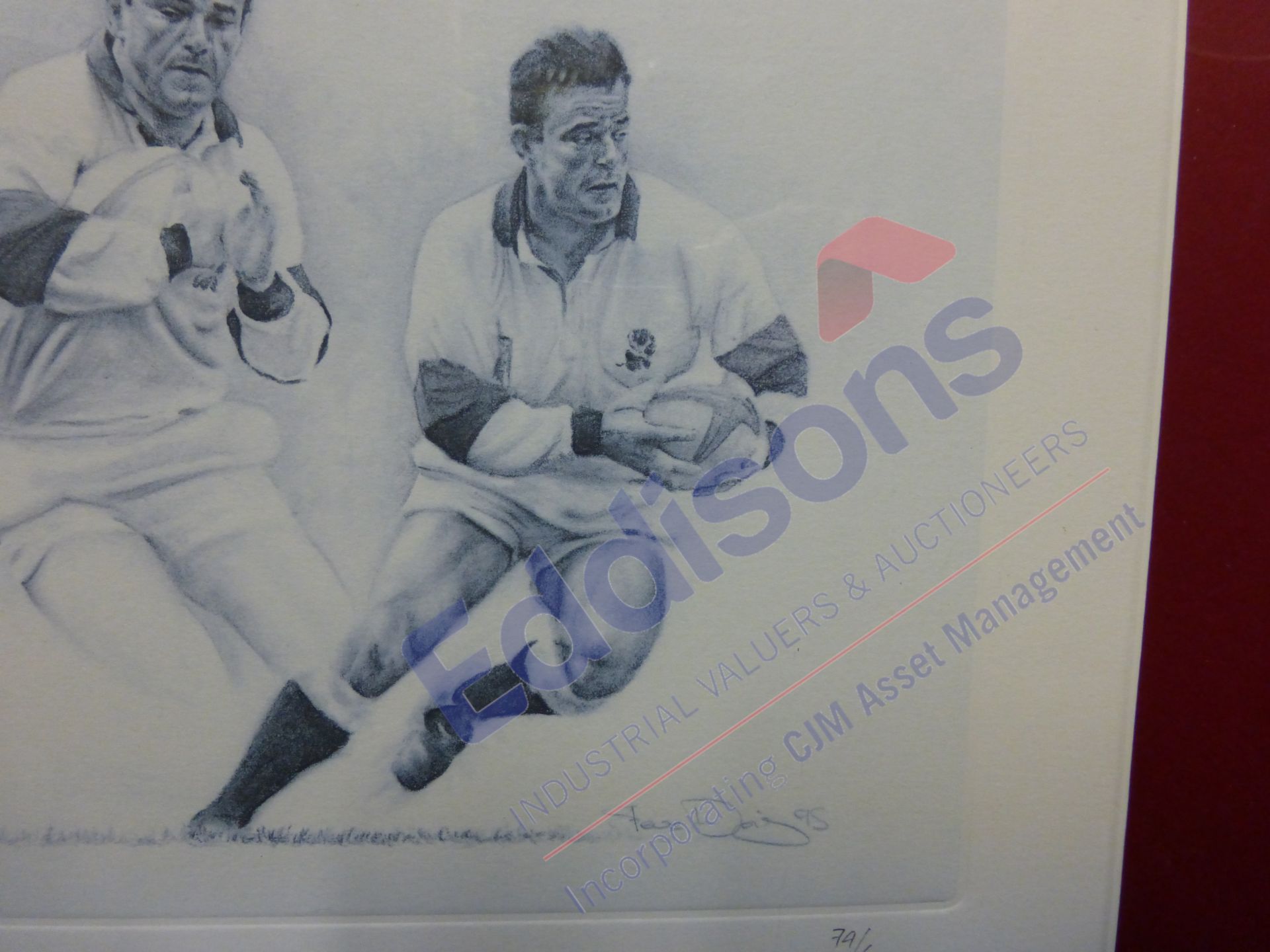 Sports Autographs: Will Carling - print by Steven Doig - Image 4 of 10