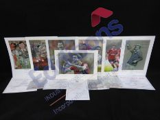 Sports Autographs: collection of thirty Limited Edition prints of footballers