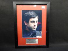 Sports Autographs: Ronnie O'Sullivan