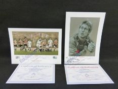 Sports Autographs: Two prints relating to Jonny Wilkinson