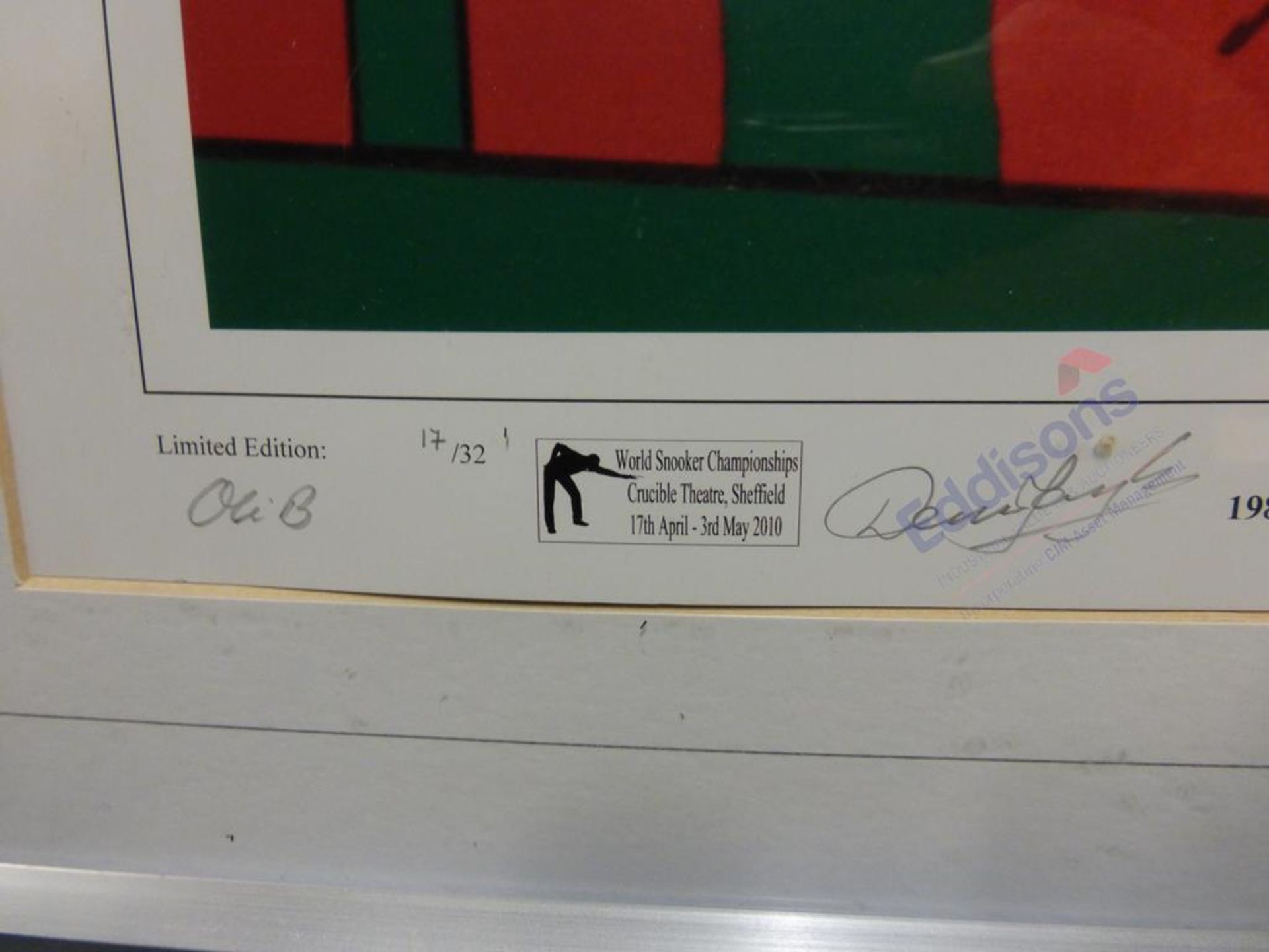 Sports Autographs: "World Snooker Championships 2010" - Image 3 of 7