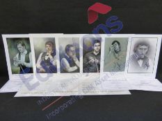 Sports Autographs: Collection of six prints relating to snooker