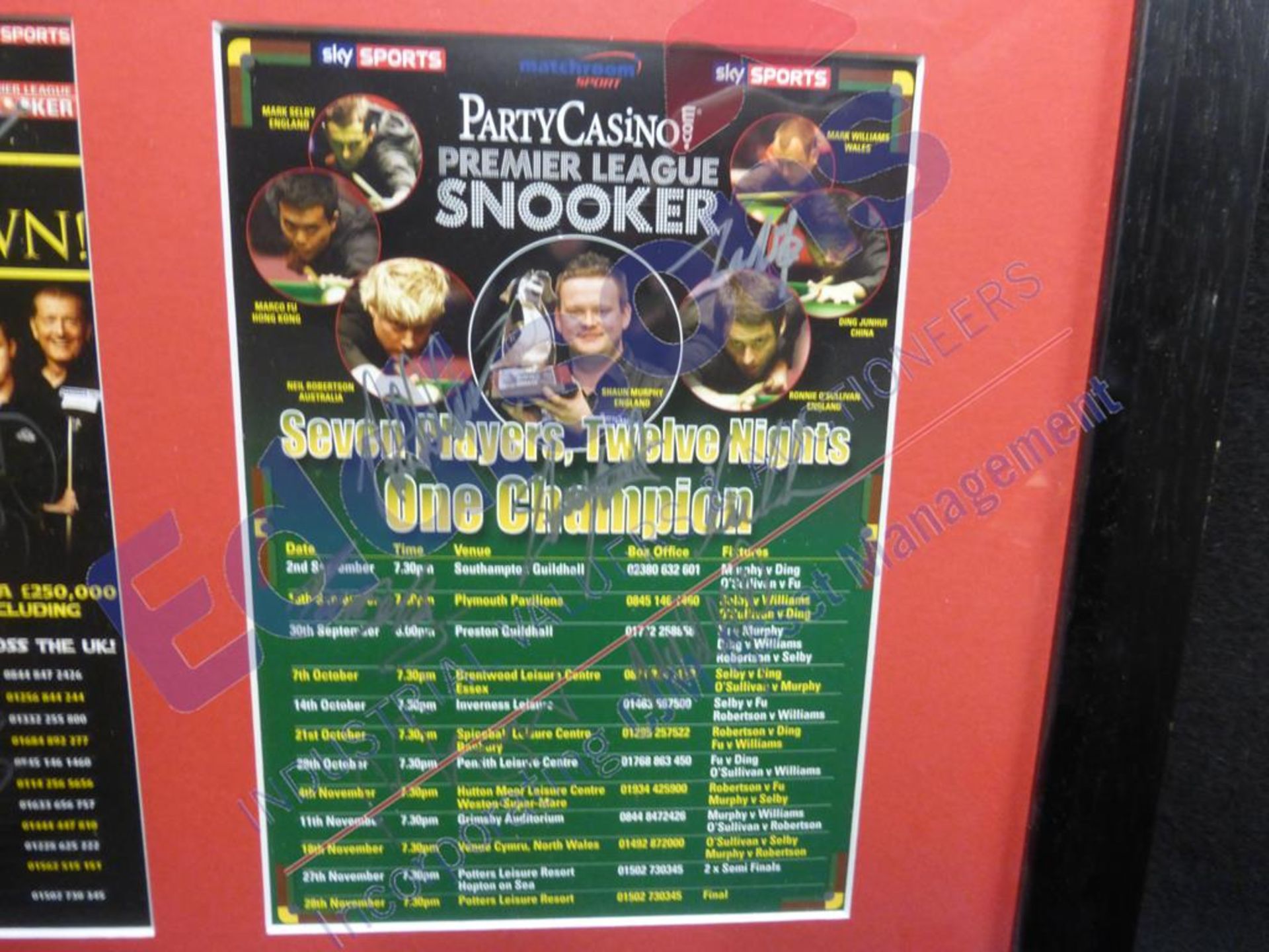 Sports Autographs: "Premier League Snooker" - Image 4 of 6