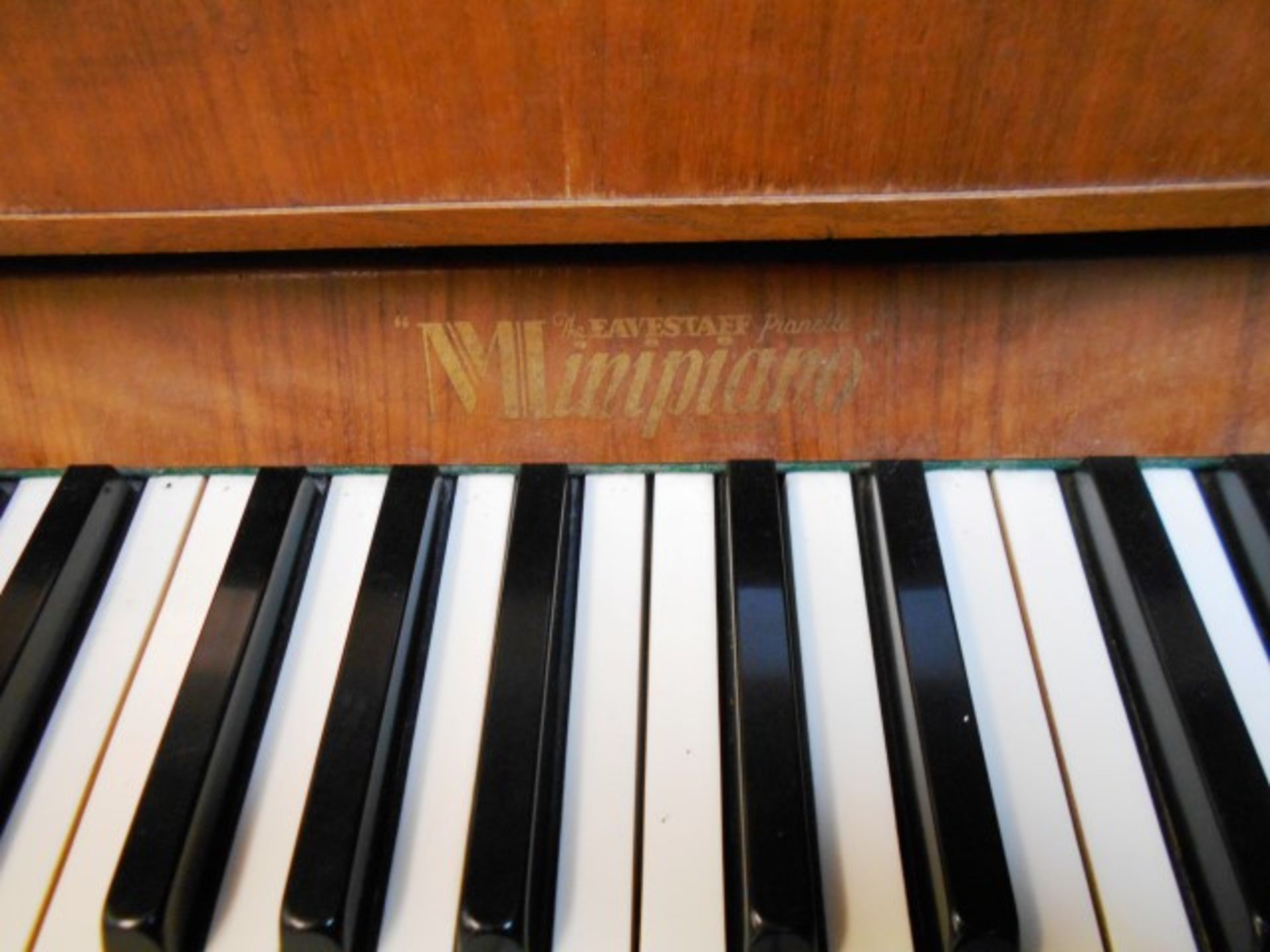 The Eavestaff Pianette Minipiano upright Piano wit - Image 2 of 2