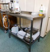 Stainless steel Preparation Table, 3ft x 2ft