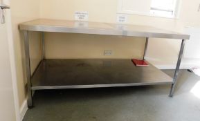 Stainless steel Preparation Table, 6ft x 3ft