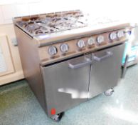 Falcon 6-ring double gas Oven/Range
